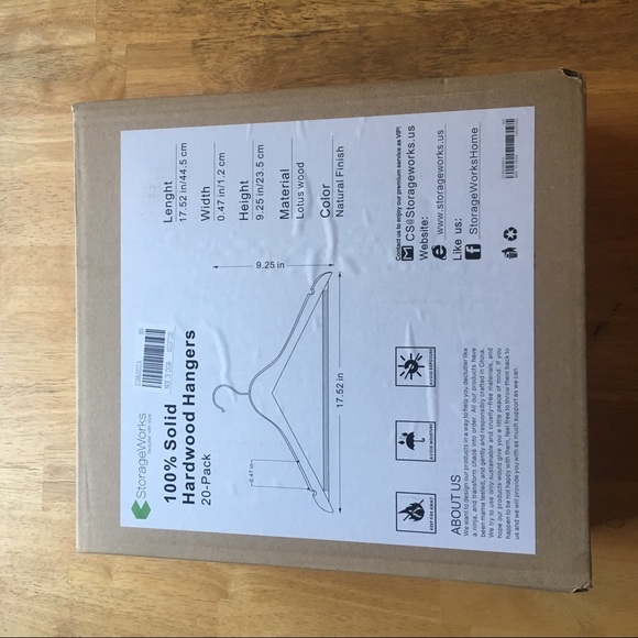 SOLD 100% solid lotus wood hardwood hangers - Picture 3 of 7